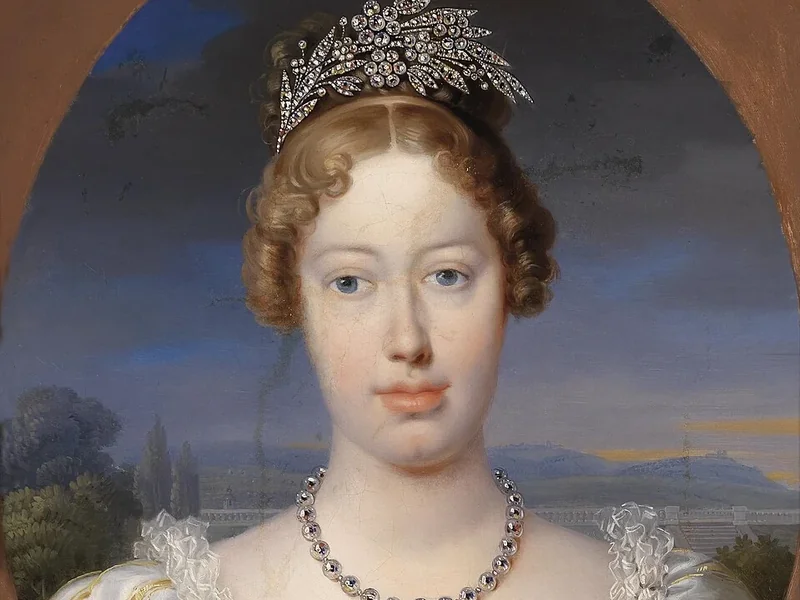 1861-Peter von Krafft - Ritratto di Maria Carolina